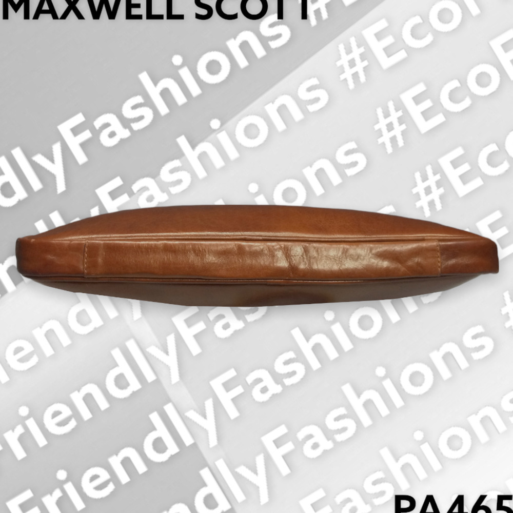 Maxwell Scott The Tutti Brown Leather Briefcase Document Bag Made In Italy - Picture 4 of 13